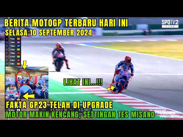 GEGERBERITA MOTOGP HARI INI SELASA 10 SEPTEMBER 2024,MOTOGP HARI INI, TES MISANO MARC MARQUEZ GACOR