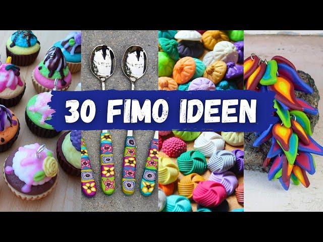 30 Fimo Ideen - Inspiration für Dich!