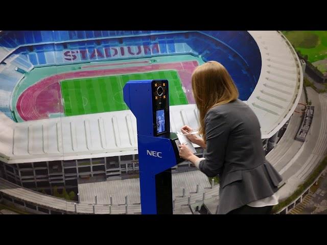 Demonstration of facial recognition security system for Tokyo 2020 Olympics [RAW VIDEO]