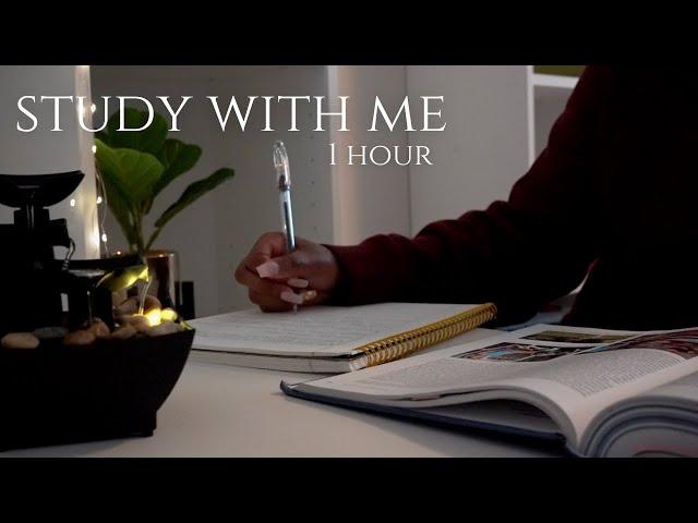 1-Hour Study With Me | Lofi + Rain  Pomodoro timer