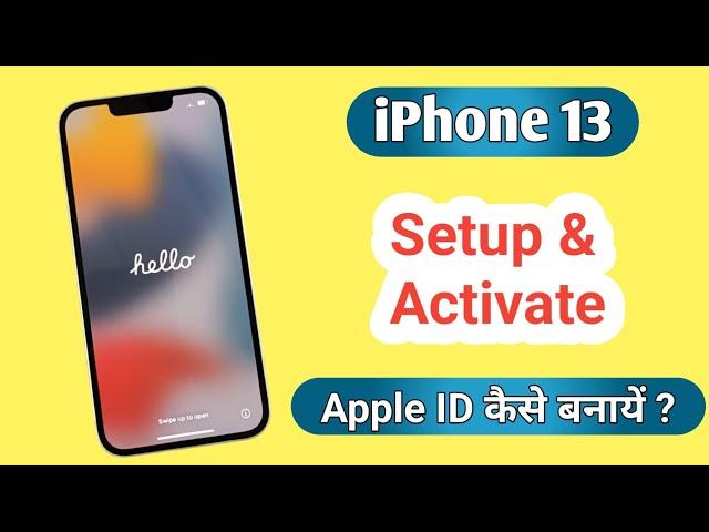 How to Set Up and Activate iPhone 13 / iPhone 14 / iPhone 15 / iPhone 15 Pro | Create Apple ID