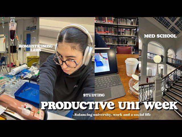 Productive Weekly Vlog  Medical School, Studying, Balancing a Social Life, Hospital Placement +