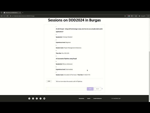 Demo AI Assistant - Drupal Dev Days 2024