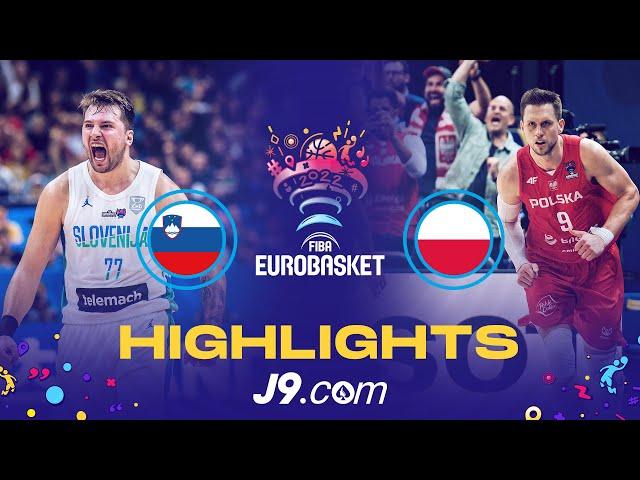 Slovenia  - Poland  | Quarter-Final | Game Highlights - FIBA #EuroBasket 2022