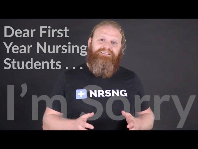 An Open Letter To First Year Nursing Students