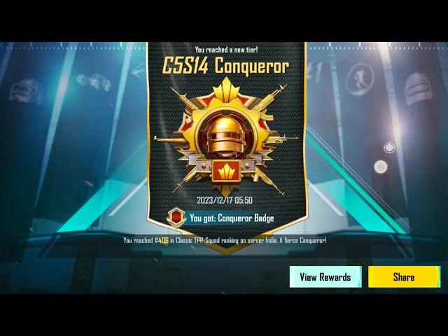 Finally reached Conqueror️ ( C5S14 )@LoLzZzGaming