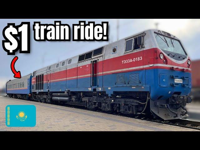We Rode a Tiny $1 Train Through Kazakhstan’s Steppe and Saw Camels!