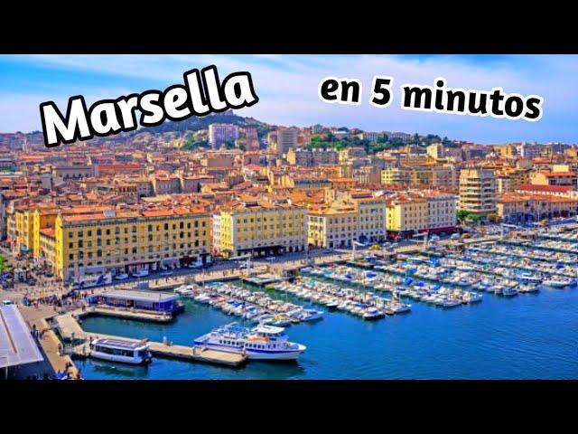 ️ MARSELLA en 5 minutos (4K) 🟡 TOP 10 lugares imprescindibles | Francia