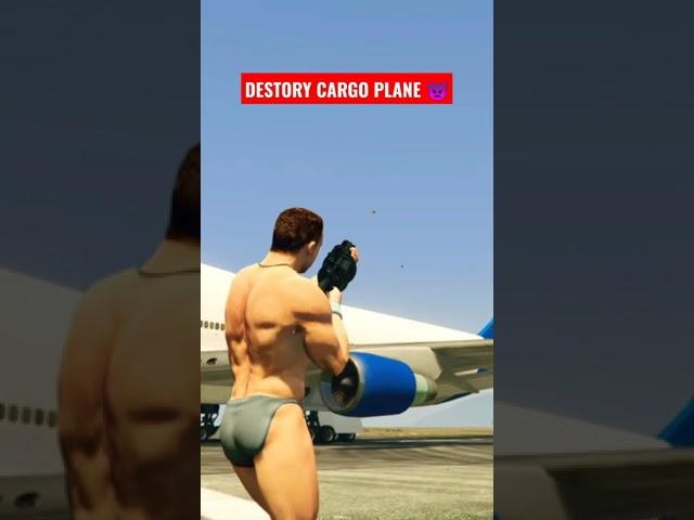 DESTROY CARGO PLANE IN GTA V |MONSTERRX GAMING| #shorts #gta #monsterrx