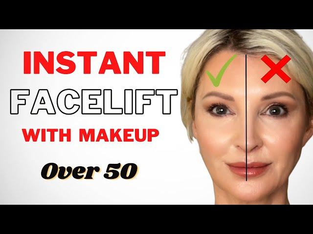 Over 50? Get an Instant Facelift with THIS Makeup Trick!