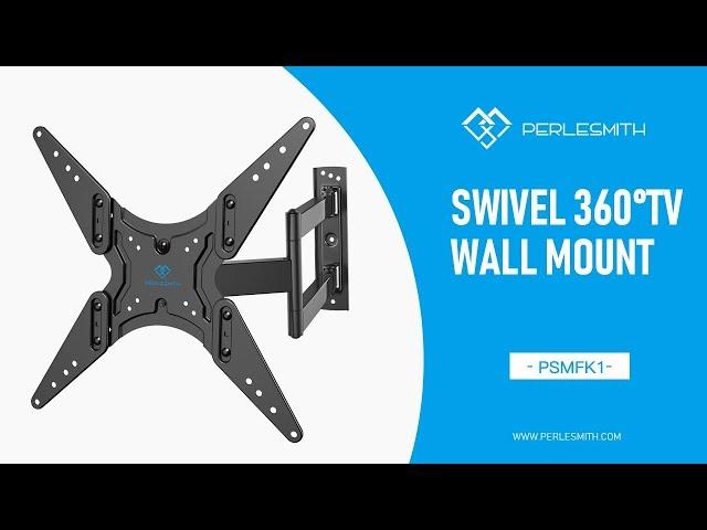 PSMFK1 Super Slim Full Motion TV Wall Mount for 23" – 60" TVs - PERLESMITH