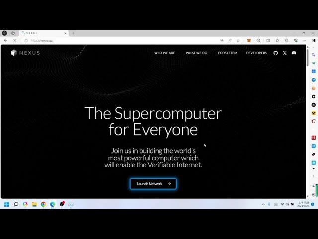 全网首发最牛保姆级Nexus 网络WEB浏览器挂机教程，Nexus 网络是一个大规模并行化的证明网络，用于执行和证明 Nexus zkVM