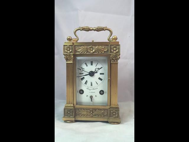 Partly Restored Empire Grande Sonnerie Swiss Carriage Clock by Lamy & Lacroux, A.Morez, c1840