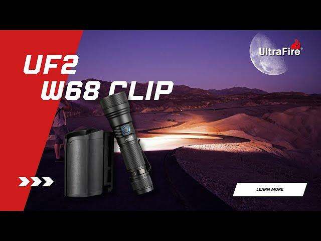 UltraFire UF2 Flashlight + W68 Clip: 360° Clip Adjustment for Maximum Versatility! #flashlight