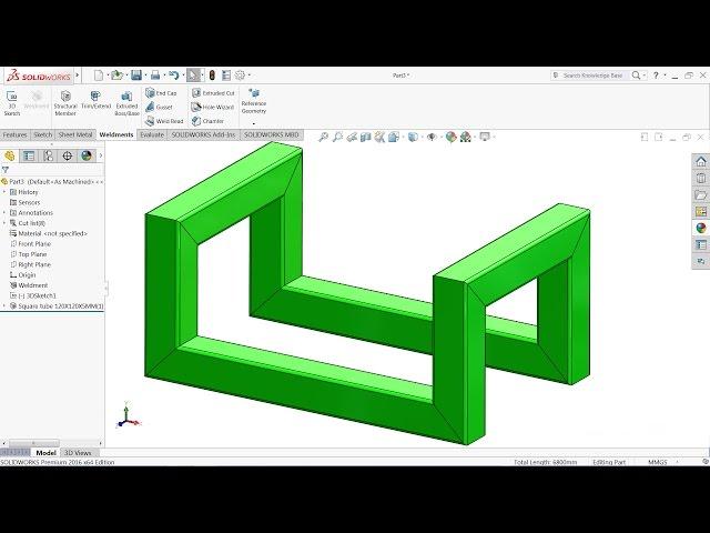 How to create Custom Weldments Profile in Solidworks | Solidworks tutorial
