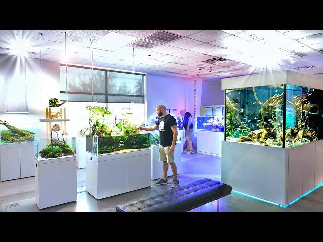 Fish Tanks Like You've NEVER SEEN Before!!! INSANE Aquarium Store Tour (ADG, Texas)