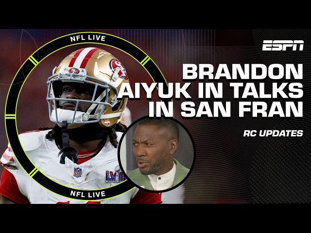 Brandon Aiyuk says he would be 'OKAY' if he's not with 49ers next year  RC gives updates | NFL Live