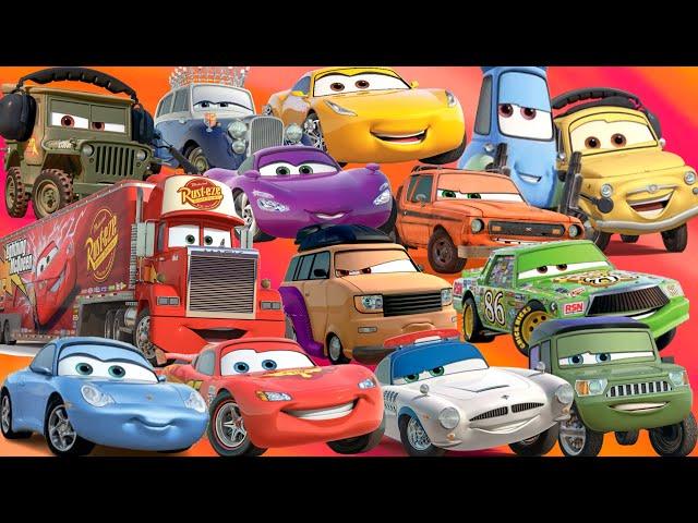 Looking For Disney Pixar Cars Lightning Mcqueen, Lizzie, Fillmore, Richard Clayton, Chick Hick