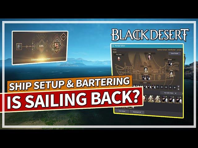 Checking out Sailing Again in 2025 & Bartering for Crow Coins | Black Desert