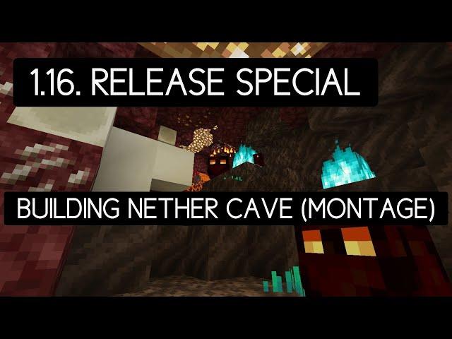 MINECRAFT- Nether update (1.16.) special! Building neher cave (montage)