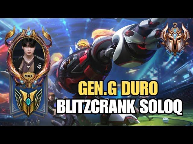 Gen.G Duro’s Blitzcrank Support: Hook Masterclass in Korean Ranked SoloQ Gameplay