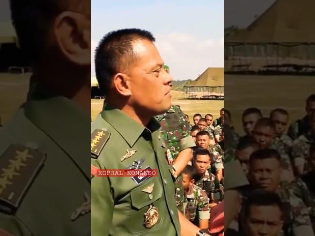 pernyataan tegas jenderal Gatot Nurmantyo pasca prajuritnya ribut dgn brimob