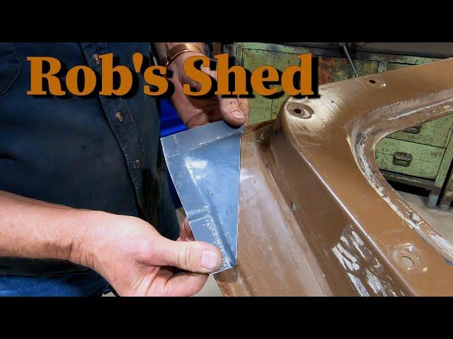 HG Drivers door rust repairs Part 3