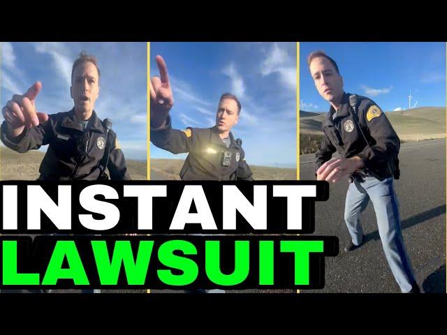 Happy to be arrested - Immediate Lawsuit