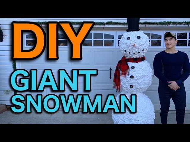 DIY 7FT GIANT SNOWMAN!