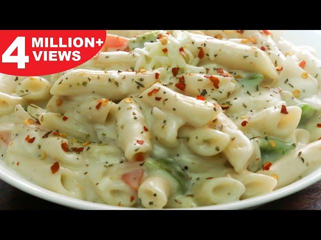 White Sauce Pasta | Creamy & Cheesy White Sauce Pasta | Kanak's Kitchen