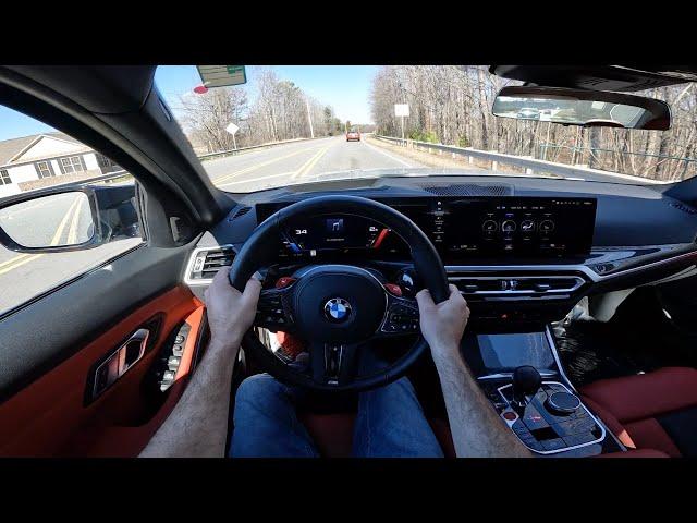 2024 BMW M3 Competition: POV Drive, Impressions and ASMR