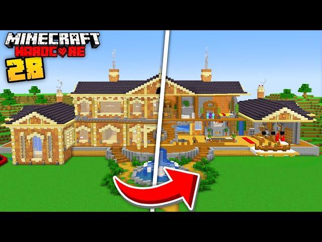 I Built a Mansion in Minecraft Hardcore (Part #2)