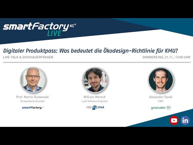 SFKL LIVE Talk: Digitaler Produktpass: Was bedeutet die Ökodesign-Richtlinie für KMU?