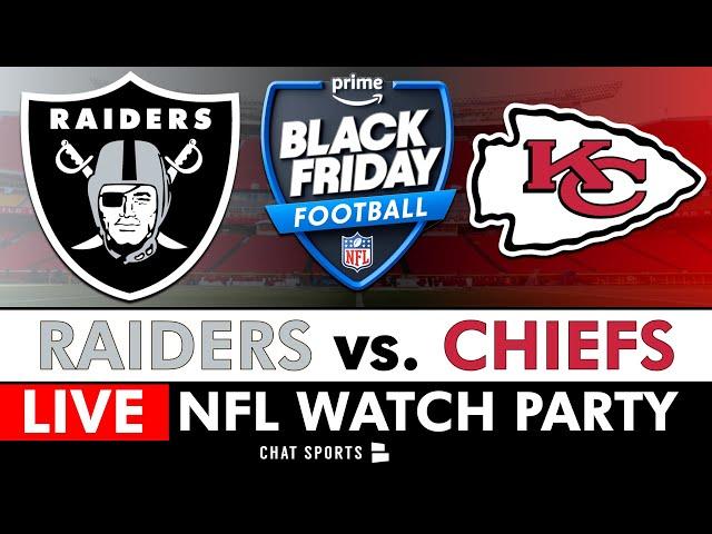 Raiders vs. Chiefs Live Streaming Scoreboard, Black Friday Football On Amazon Prime | NFL Week 13