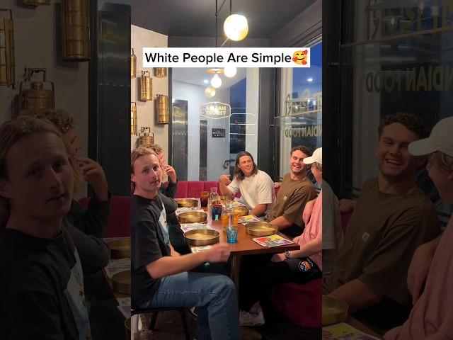 White People Are Simple  #indianfood #butterchicken #cheesegarlicnaan #foodvideos #foodie