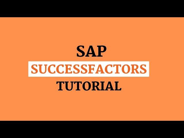 Workflow in SAP SuccessFactors | Learn SAP SuccessFactors | SAP SuccessFactors Training for Beginner