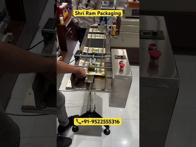 Automatic Mrp Batch Coding Machine Inkjet printer with Friction Feeder conveyor