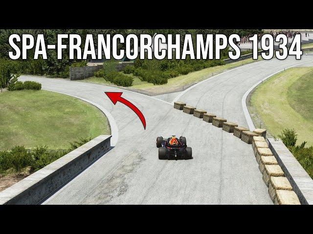 This is what Spa-Francorchamps looked like in 1934