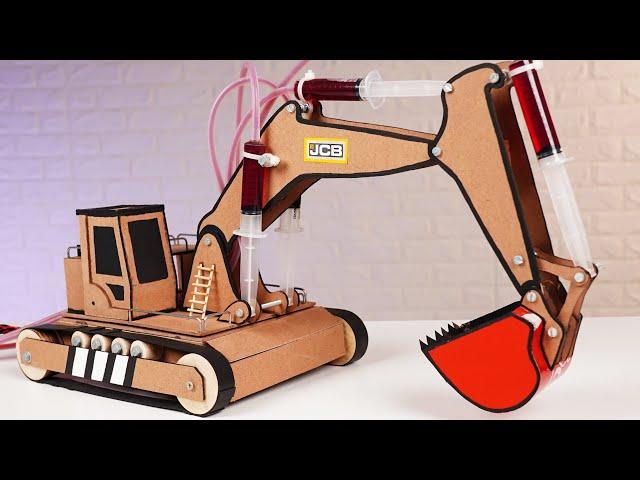 How to Make Hydraulic Excavator / JCB at Home