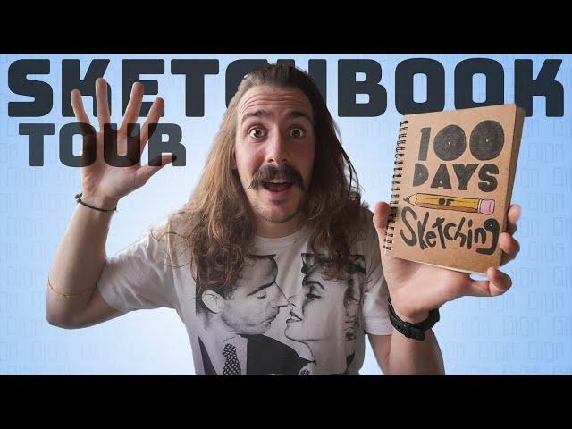 Sketchbook Tour | 100 Days of Sketching 2020 Completed!!