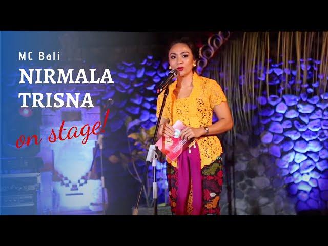 Nirmala Trisna as MC for a Cultural Dinner