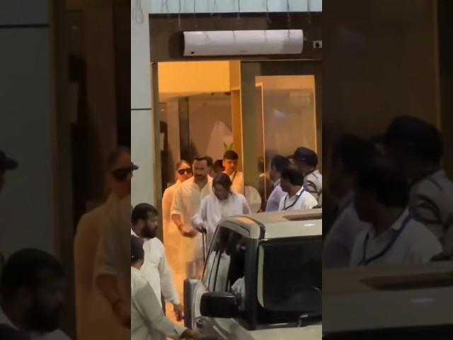 Kareena Kapoor Khan Saif Ali Khan Karishma Kapoor Return Mumbai Spotted At Private Airport