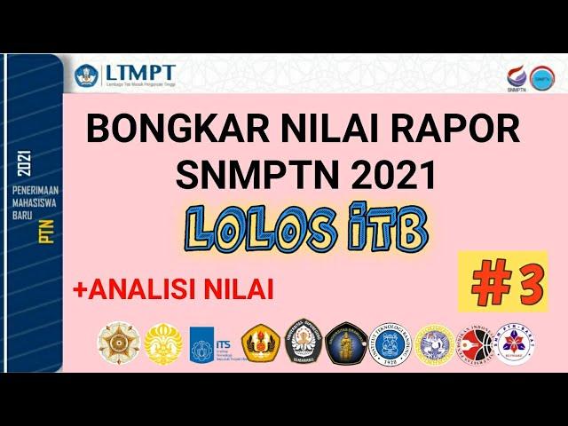 BONGKAR NILAI RAPOR LOLOS ITB-[JANGAN DAFTAR DULU SEBELUM TAU]