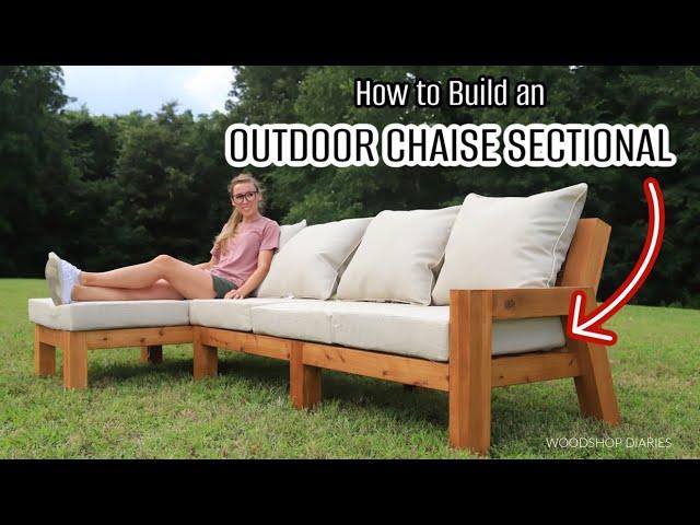 How to Build an Outdoor Chaise Sectional