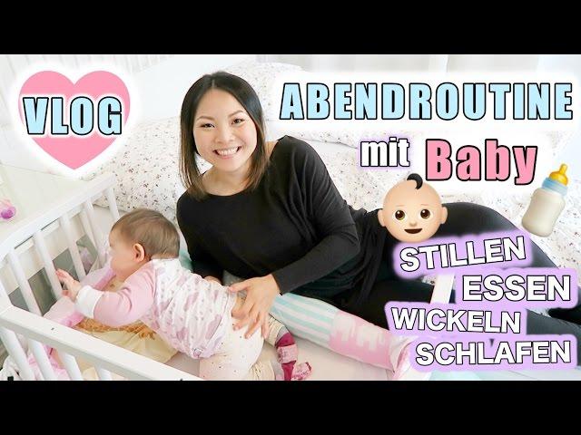 Abendroutine mit Baby | Stillen Essen Wickeln Schlafen legen | Lili 9 Monate | Mamiseelen