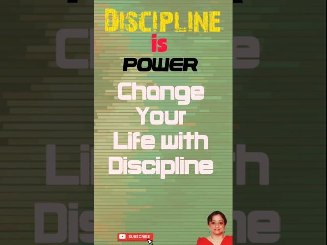 Discipline self Development self improvement advice person growth