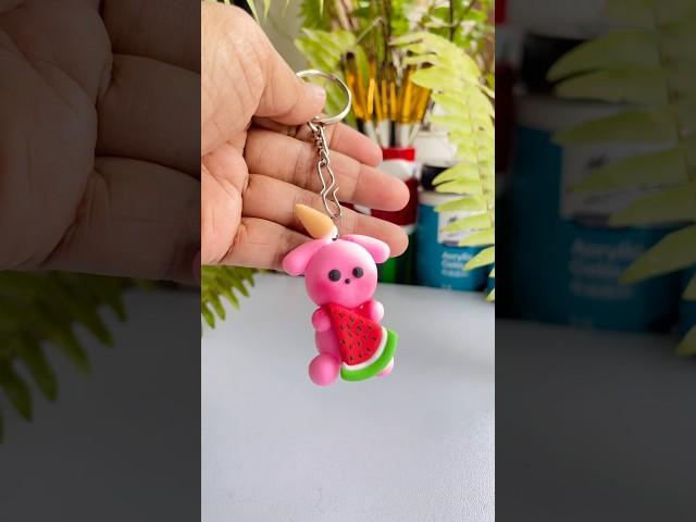 Diy Clay Keychain #shorts #short #shortvideo #shortsvideo #reels #diy #craft #clay #cartoon