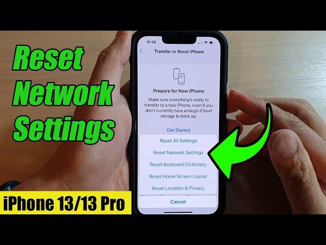 iPhone 13/13 Pro: How to Reset Network Settings