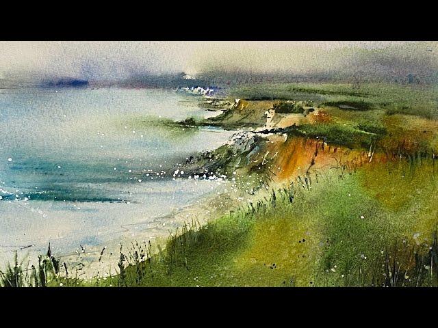 Loosen Up Your Watercolor Painting // Quick Landscape Tutorial