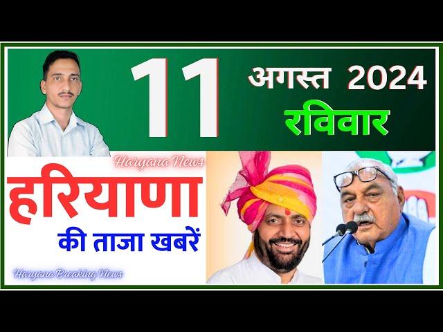 11 August 2024 Haryana News || हरियाणा की ताजा खबरें || Haryana Live News || CWB Hindi News